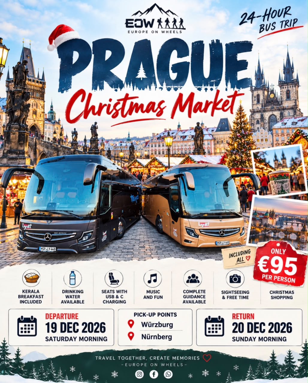Prague Christmas One-Day Group Trip